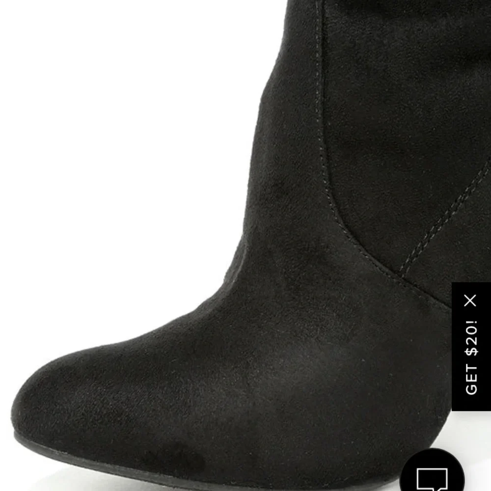 Steve Madden Gorgeous Black Suede Over the Knee Boots